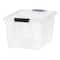 IRIS® 32qt. Buckled Clear Boxes with Clear Buckle Lids, 4ct.
